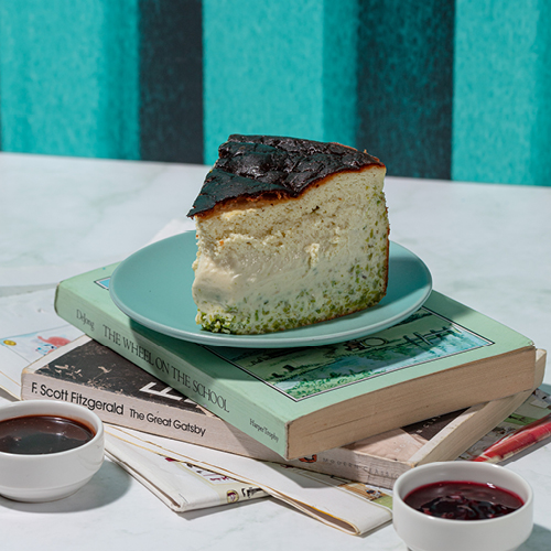 Classic San Sebastian Cake Slice