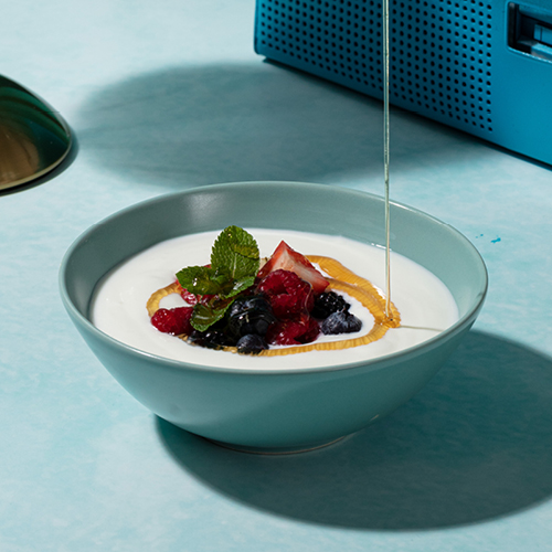 Seasonal Fruit with Greek yogurt